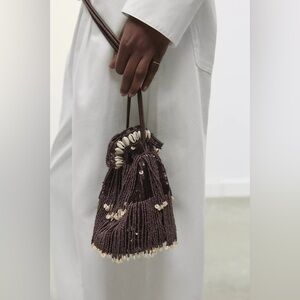 Zara GLITTER SHELL MINI BUCKET BAG  Bag - Brand new with tags! 💗💕